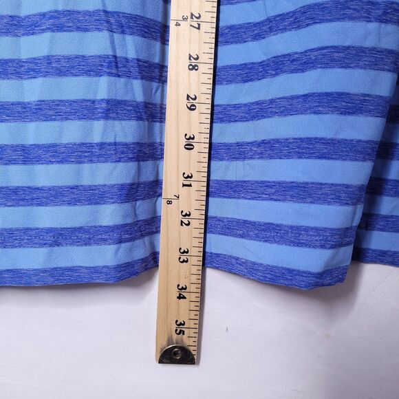 Vineyard Vines Polo Shirt Mens XL Striped Blue Jamestown Performance - Picture 6 of 11